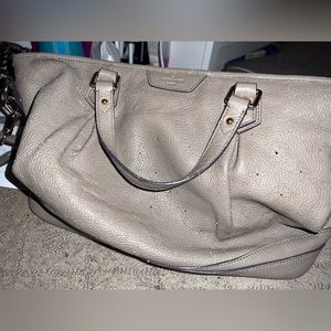Authentic Louis Vuitton Taupe Mahina Stellar Leather Bag- used